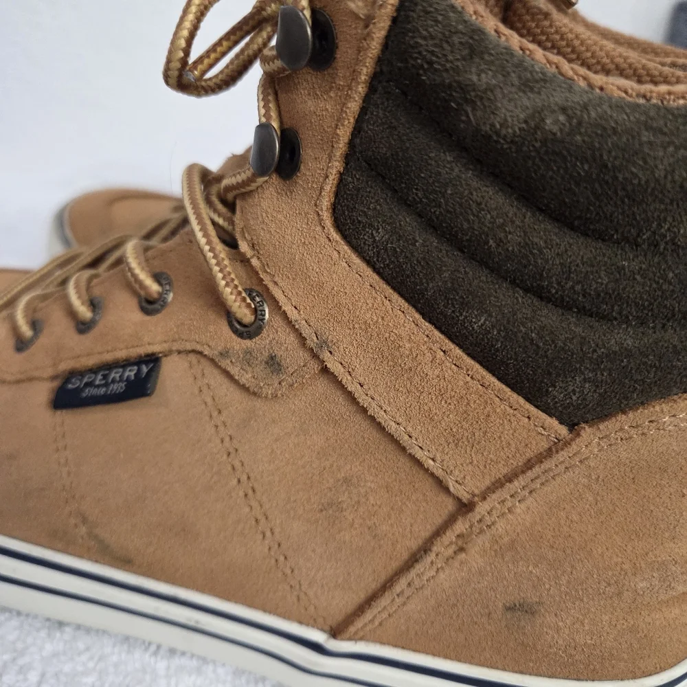 Sperry Men's Striper Storm Hiker Sneaker Boots Size 8 Tan